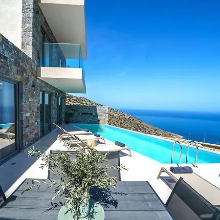 Hilltop Luxury With Private Pool And Sea View * Achlada