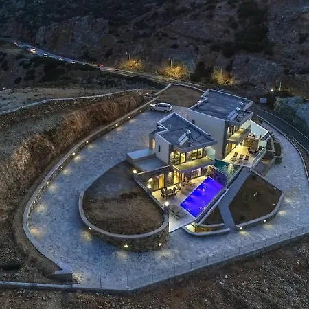 Hilltop Luxury With Private Pool And Sea View Achlada
