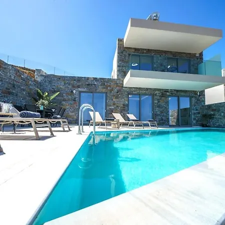 Hilltop Luxury With Private Pool And Sea View Achlada